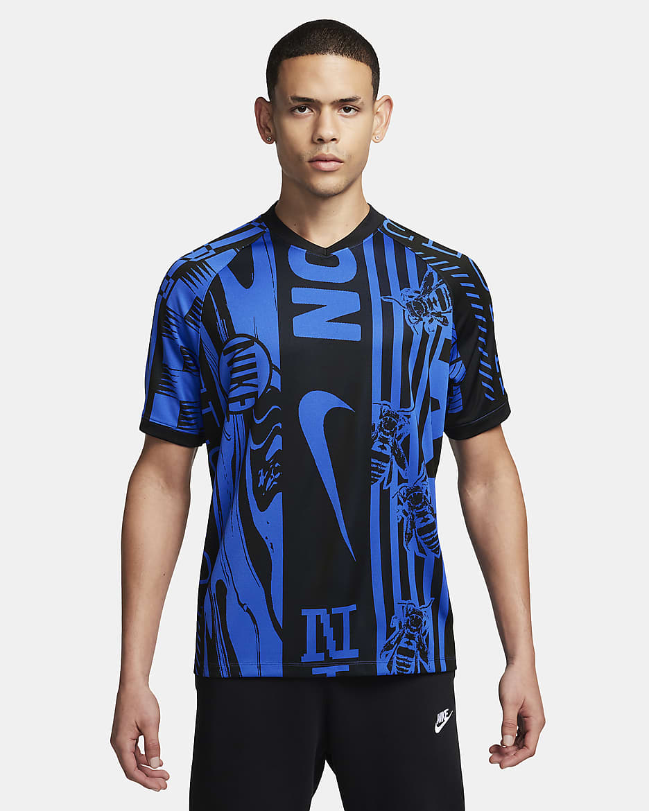 Blue nike soccer jersey online